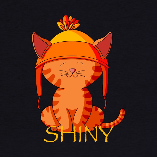 Shiny Ginger Tabby Cat by Alisha Ober Designs